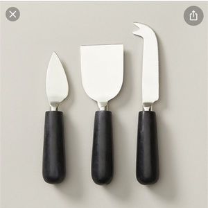 Oui Dark Marble and brass cheese set charcuterie